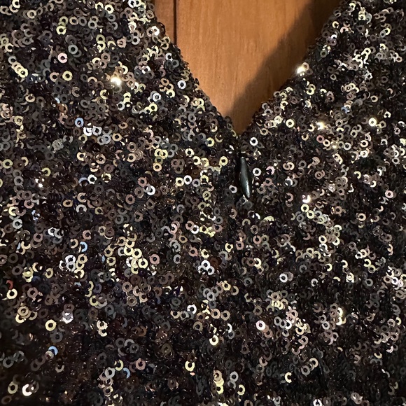 Dress The Population Zoe Sequined Mini Dress size XS in Antique - Picture 12 of 15